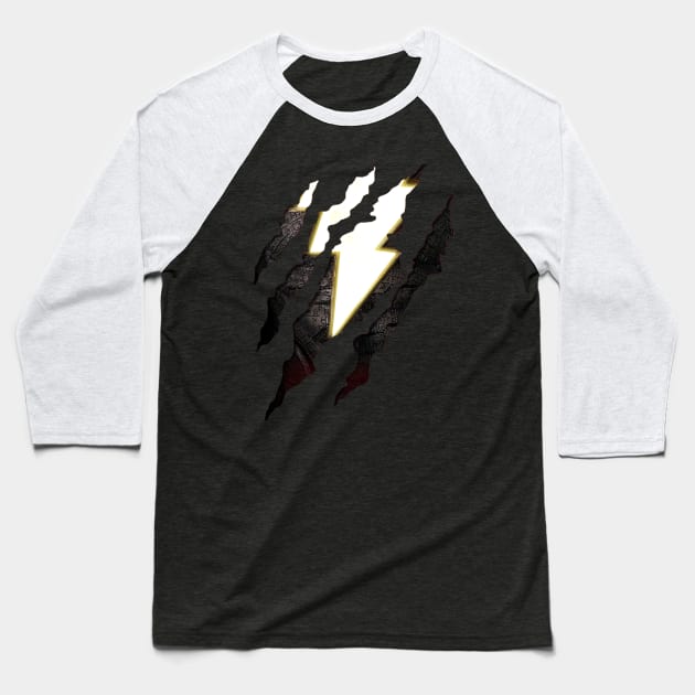 Claw series- Black Adam Baseball T-Shirt by ms.fits